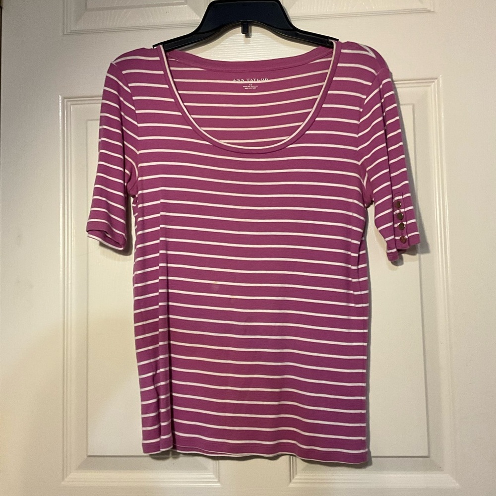 Blush Pink Striped Top